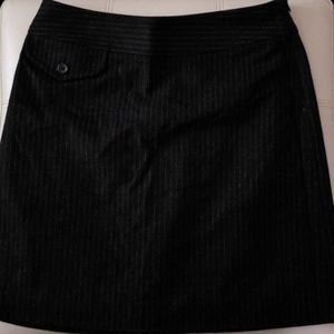 Banana Republic Pinstripe Wool Skirt
